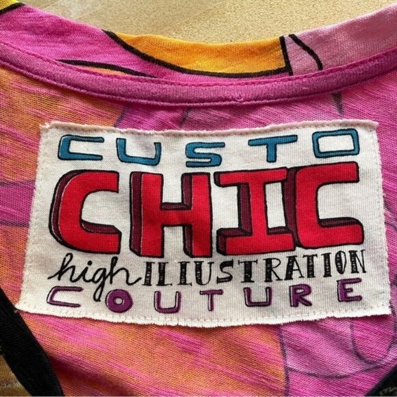 Custo Barcelona "A Backstage Slice Of Life" Floral Sequin Long Sleeve Top - M - Picture 7 of 11